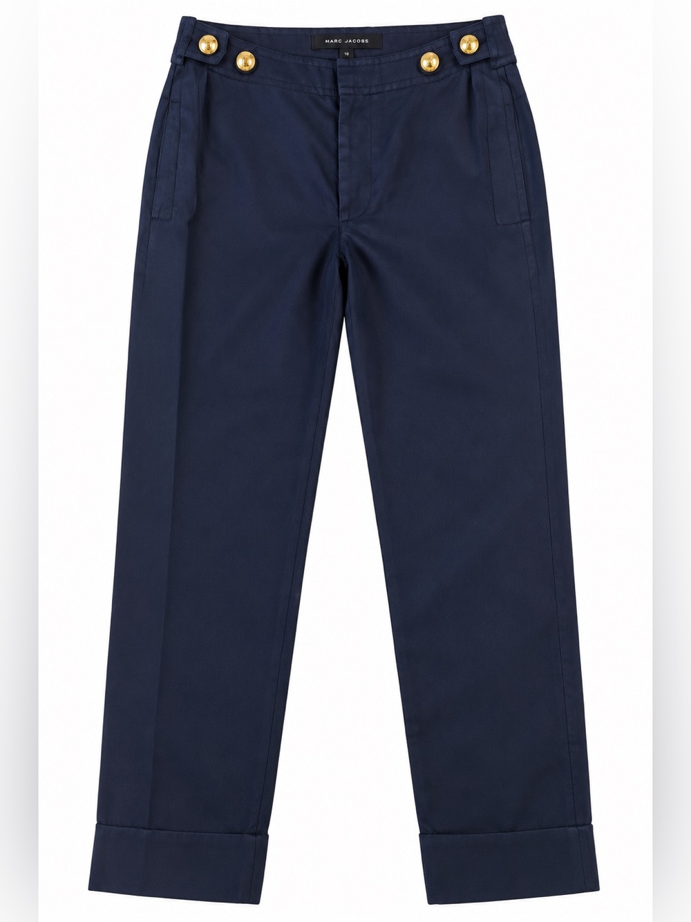 Marc Jacob’s  vintage silk militaryDress Pants with Gold Button Detail- size 0
